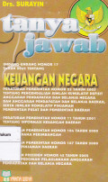 Tanya Jawab Undang-Undang Nomor 17 Tahun 2003 Tentang Keuangan Negara