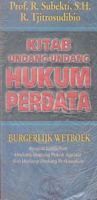 Kitab Undang-Undang HUKUM PERDATA