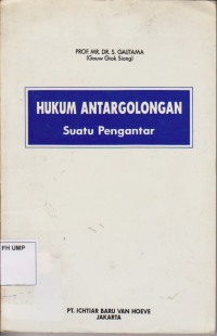 Hukum Antargolongan Suatu Pengantar