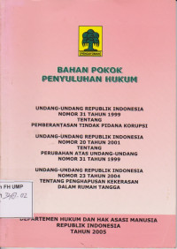 Bahan Pokok Penyuluhan Hukum