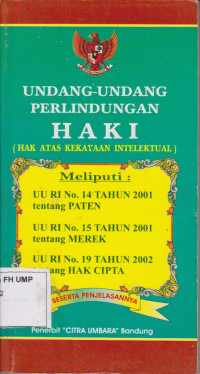 Undang-Undang Perlindungan HAKI (Hak Atas Kekayaan Intelektual)