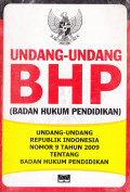 UNDANG-UNDANG BHP (BADAN HUKUM PENDIDIKAN)