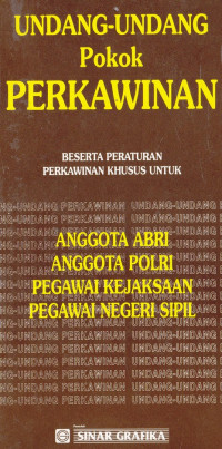 Undang-Undang Pokok Perkawinan