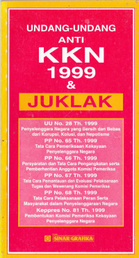 UNDANG-UNDANG ANTI KKN 1999 & JUKLAK