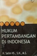 HUKUM PERTAMBANGAN DI INDONESIA