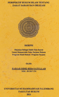 Perspektif Hukum Islam Tentang Zakat Saham Dan Obligasi