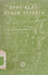 Image of Azas- Azas Hukum Perdata