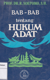 Bab Bab Tentang Hukum Adat