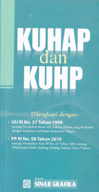 KUHAP dan KUHP