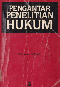 Image of PENGANTAR PENELITIAN HUKUM