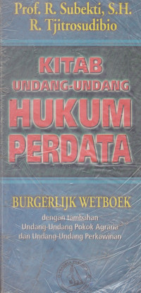 Kitab Undang-Undang HUKUM PERDATA