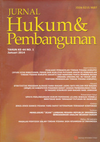 JURNAL Hukum & Pembangunan TAHUN KE-44 No.1 Januari 2014