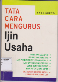 Tata Cara Mengurus Ijin Usaha