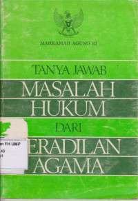 Tanya Jawab Masalah Hukum Dari Peradilan Agama