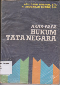 Asas-Asas Hukum Tata Negara