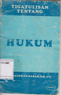 Tigatulisan Tentang Hukum