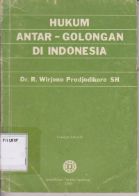 Hukum Antar Golongan Di Indonesia