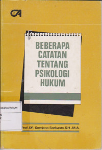 Beberapa Catatan Tentang Psikologi Hukum