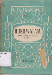 Hukum Alam Pengantar Filsafat Hukum