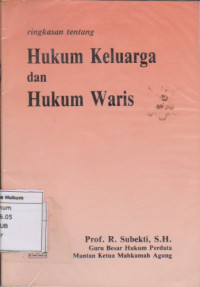 Ringkasan Tentang Hukum Keluarga dan Hukum Waris