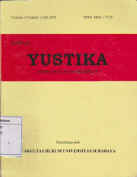 Image of Jurnal, Yustika, Media Hukum Dan Keadilan