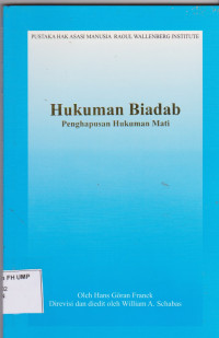 Hukuman Biadab Penghapusan Hukuman Mati