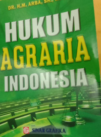 Hukum Agraria Indonesia