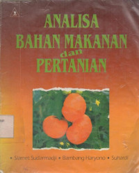Image of Analisa Bahan Makanan dan Pertanian