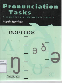 Image of Pronunciation Task: A Cours For Pre-Intermediate Learners