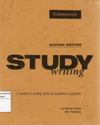 Image of Study Writing: A Course In Writing For Academic Purpose