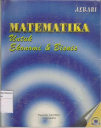 Image of Matematika untuk ekonomi dan bisnis