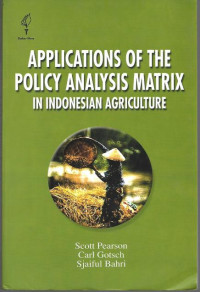 Image of Application of the Policy Analysis Matrix in Indonesian Agriculture