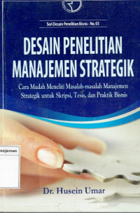 Image of Desain penelitian manajemen strategik