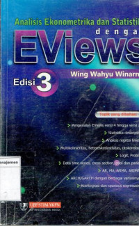 Image of Analisis ekonometrika dan statistika dengan eviews edisi 3