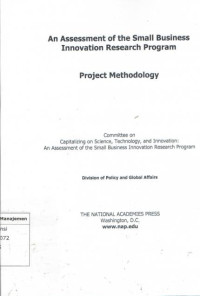 Image of An assessment of the small business innovation research program: project methodology