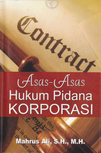 Asas-Asas Hukum Pidana Korporasi