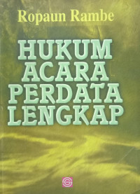 HUKUM ACARA PERDATA LENGKAP