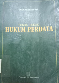 Pokok-Pokok Hukum Perdata