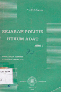 Sejarah Politik Hukum Adat