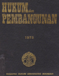 Hukum Dan Pembangunan 1978