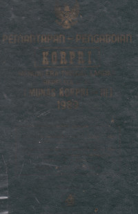 Pemantapan - Pengabdian KORPRI Menuju Era Tinggal Landas Repelita - VI (Munas KORPRI - III) 1989