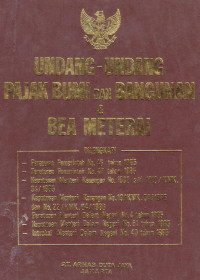 Undang Undang Pajak Bumi Dan Bangunan & Bea Materai