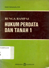 Bunga Rampai Hukum Perdata Dan Tanah 1