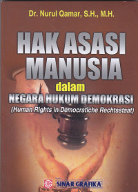 HAK ASASI MANUSIA dalam NEGARA HUKUM DEMOKRASI (Human Rights in Democratiche Rechtsstaat)