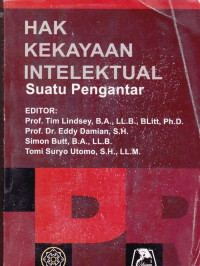 HAK KEKAYAAN INTELEKTUAL: SUATU PENGANTAR