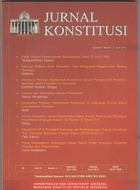 JURNAL KONSTITUSI: Volume 9 Nomor 2, Juni 2012