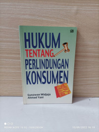 HUKUM TENTANG PERLINDUNGAN KONSUMEN