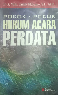 POKOK-POKOK HUKUM ACARA PERDATA