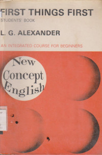 Image of FIRST THINGS FIRST STUDENTS BOOK