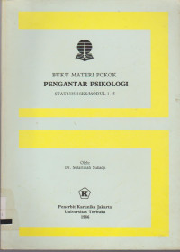 Image of BUKU MATERI POKOK PENGANTAR PSIKOLOGI MODUL 1-5